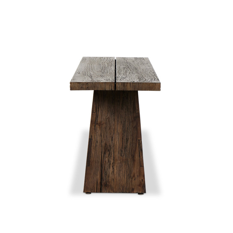 Nordquist Dark Brown Wood Console Table with Storage