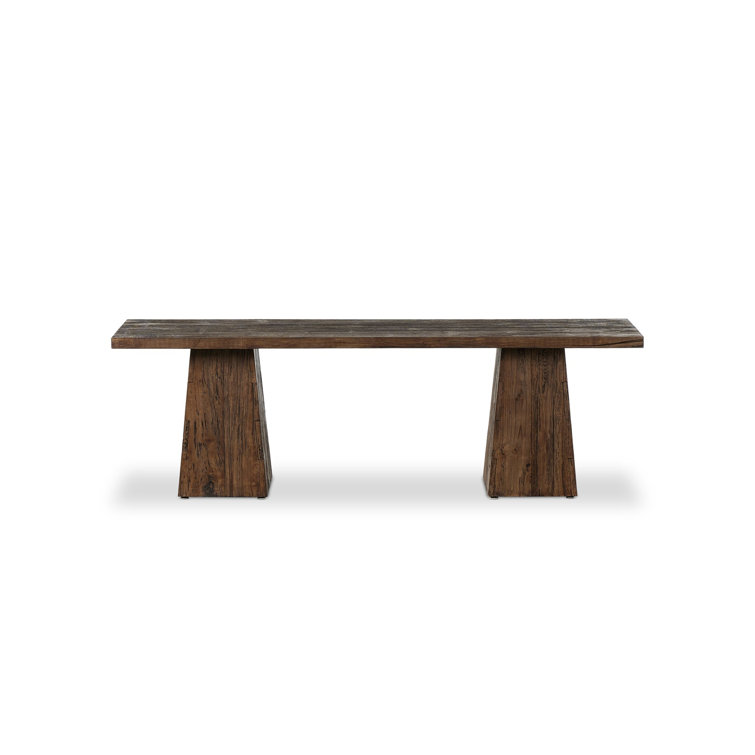 Nordquist Dark Brown Wood Console Table with Storage
