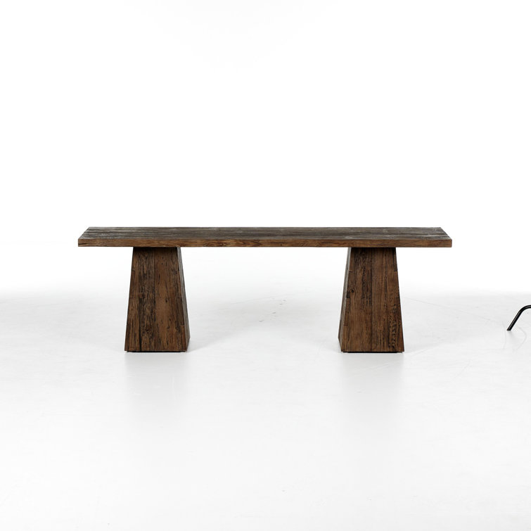 Nordquist Dark Brown Wood Console Table with Storage