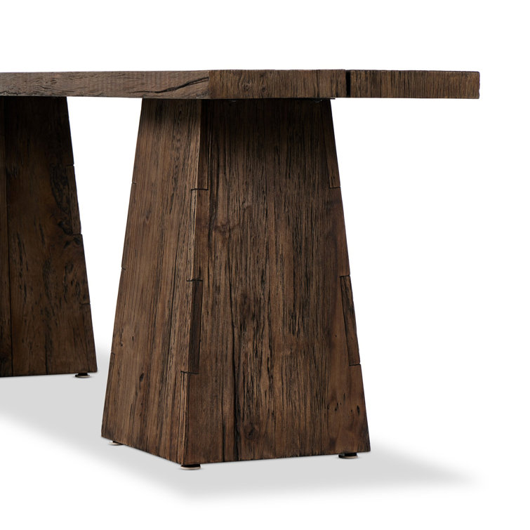 Nordquist Dark Brown Wood Console Table with Storage