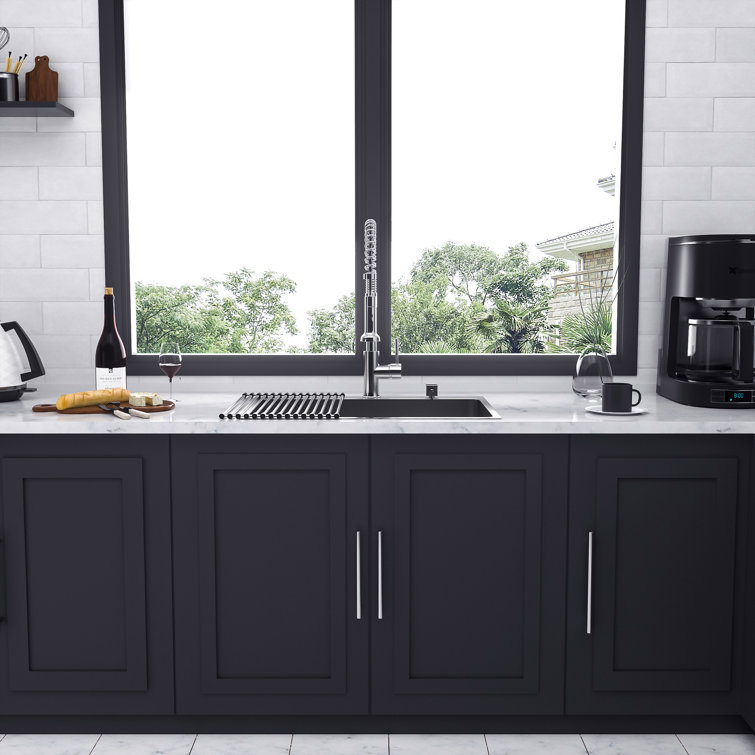 30'' Brushed Nickel Stainless Steel Single Bowl Kitchen Sink