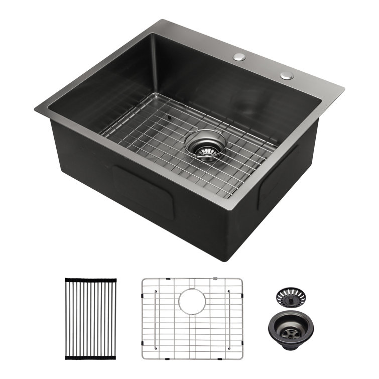 25'' Stainless Steel Single Bowl Drop-In Kitchen Sink