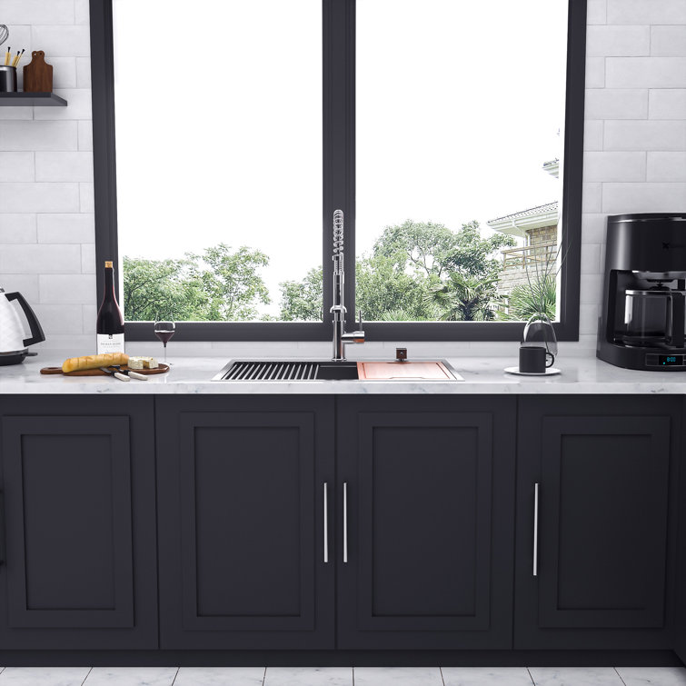 33'' Stainless Steel Single Bowl Kitchen Sink with Accessories