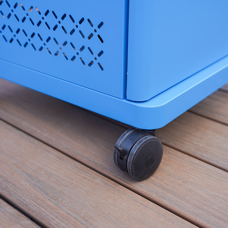 Blue 2-Burner Propane Gas Grill with Clear View Lid