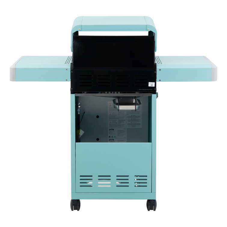 Mesa Jade Green 2-Burner Propane Gas Grill with LED Controls