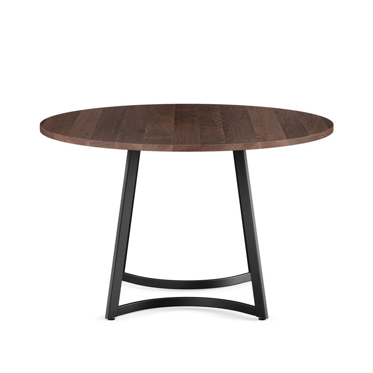 Joelle 4 - Person Solid Wood Top Double Pedestal Dining Set