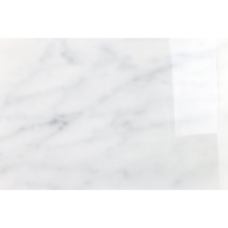 Grace 12" x 24" Polished White Porcelain Marble Look Tile