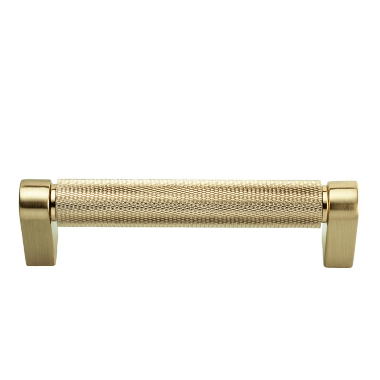 Kent Satin Brass 4" Knurled Bar Pull Multipack