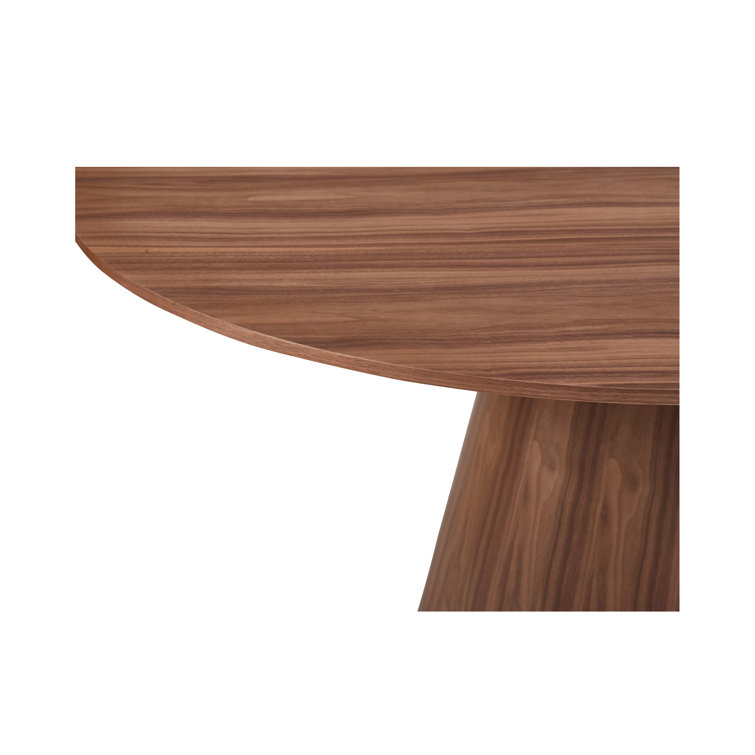 Royale 47" Round Walnut Dining Table for Eight
