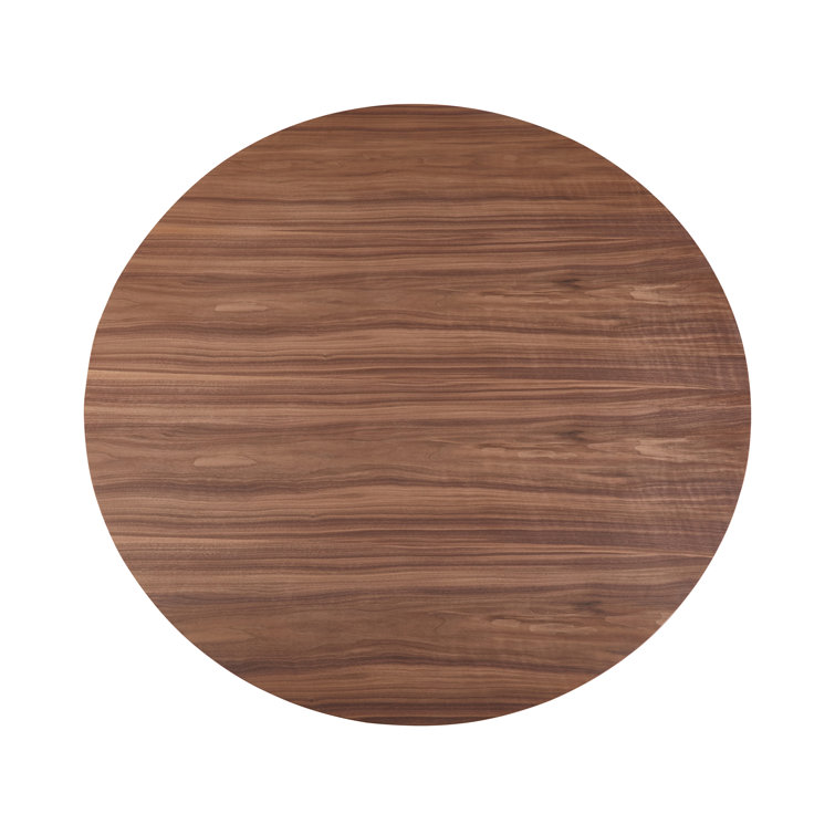 Royale 47" Round Walnut Dining Table for Eight