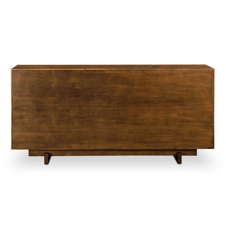Octavia 74'' Solid Pine Sideboard in Natural Finish