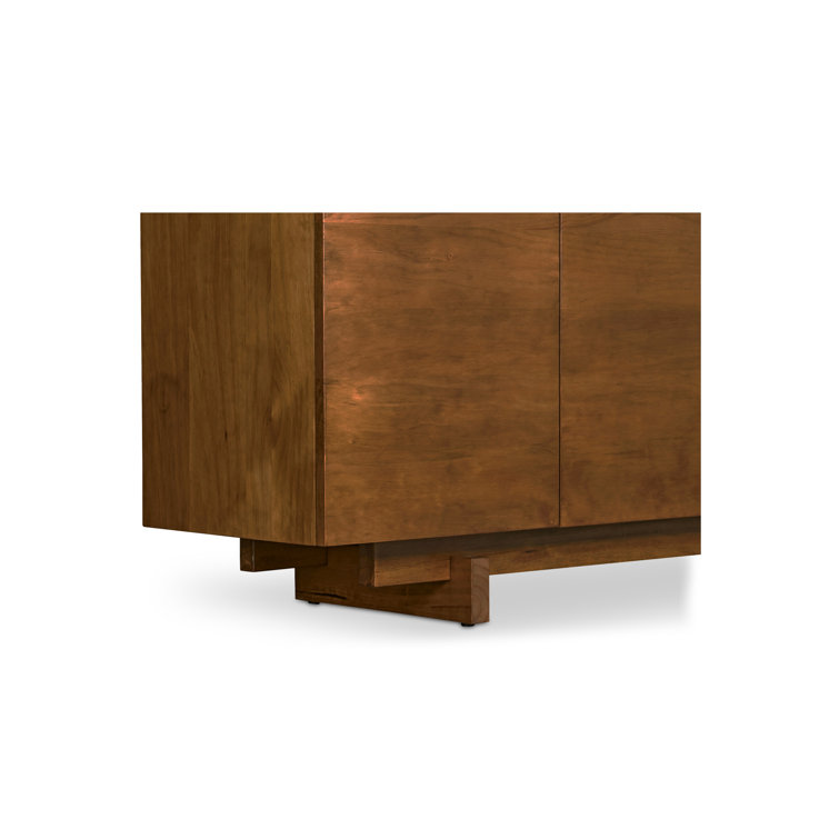 Octavia 74'' Solid Pine Sideboard in Natural Finish