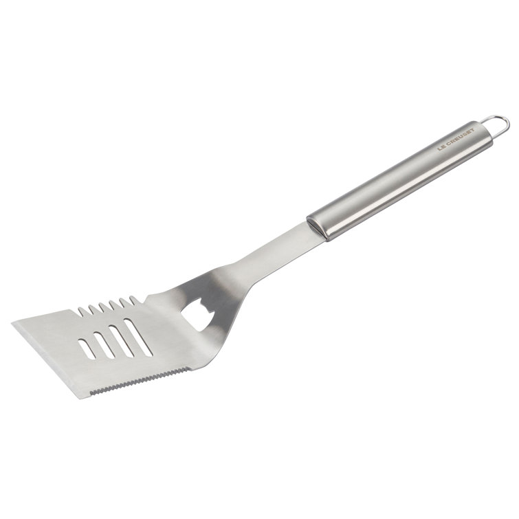 Stainless Steel BBQ Slotted Turner with Bottle Opener