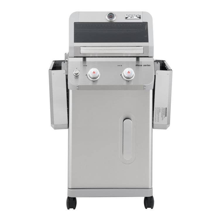 Mesa 2-Burner Stainless Steel Propane Gas Grill with LED Controls
