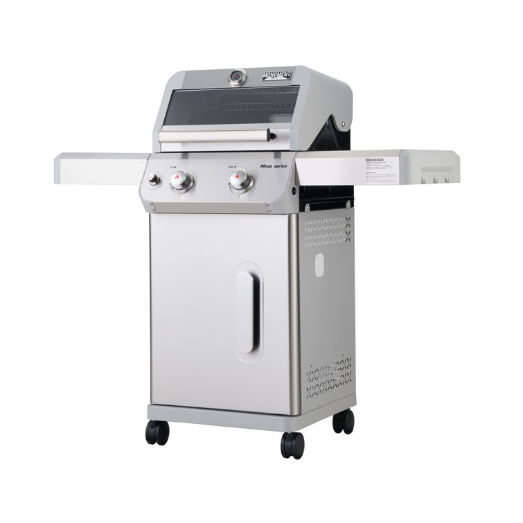 Mesa 2-Burner Stainless Steel Propane Gas Grill with LED Controls