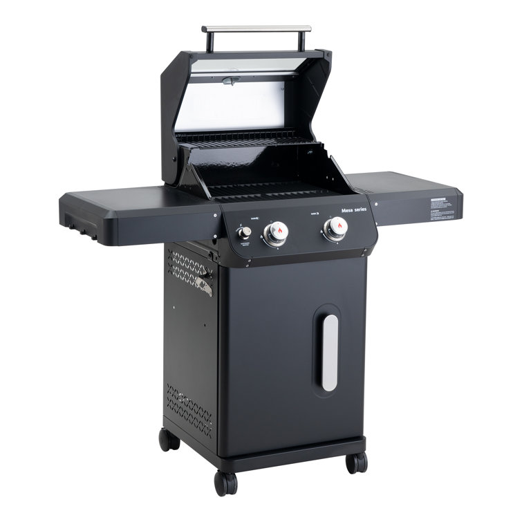 Mesa Black 2-Burner Stainless Steel Propane Gas Grill with LED Controls
