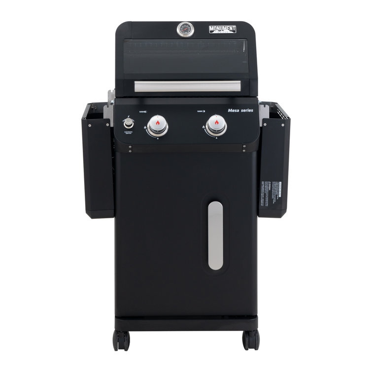 Mesa Black 2-Burner Stainless Steel Propane Gas Grill with LED Controls