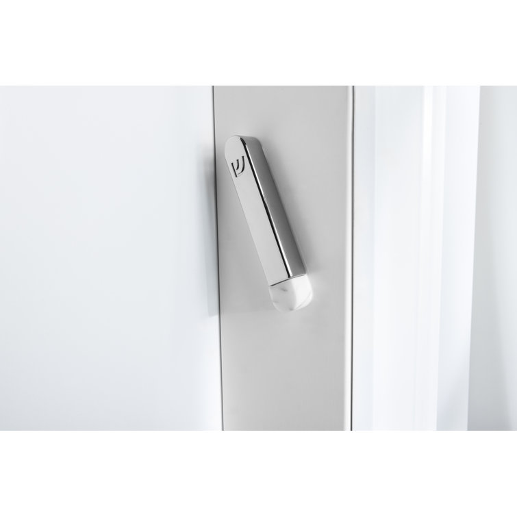 Silver and Carrara Marble Mezuzah with Stainless Steel