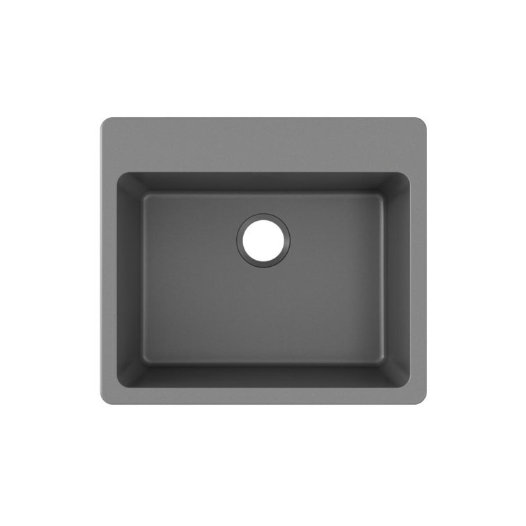 Graphite Stone Single Bowl Drop-in Kitchen Sink
