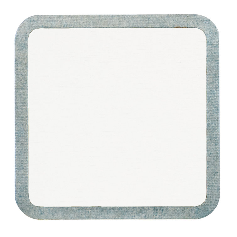 Gray and White Coastal Square Wood and Glass End Table