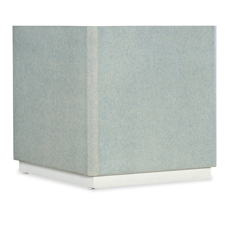 Gray Rectangular Wood and Glass End Table