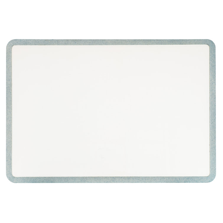 Gray and White Rectangular Wood and Glass Cocktail Table