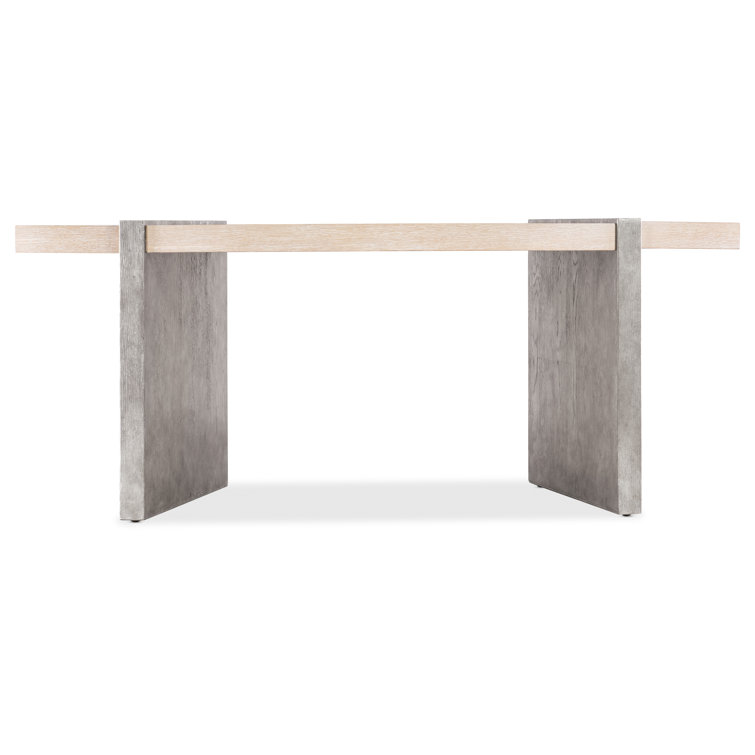 Light Brown Oak Veneer and Silver Home Office Desk