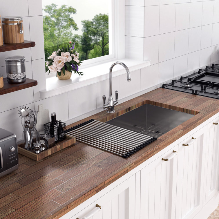 33'' Stainless Steel Undermount Single Bowl Kitchen Sink