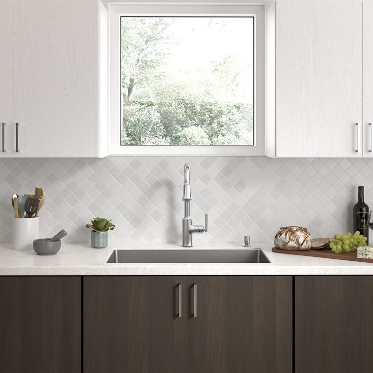 Stainless Steel Pull-Down Kitchen Faucet with Soap Dispenser