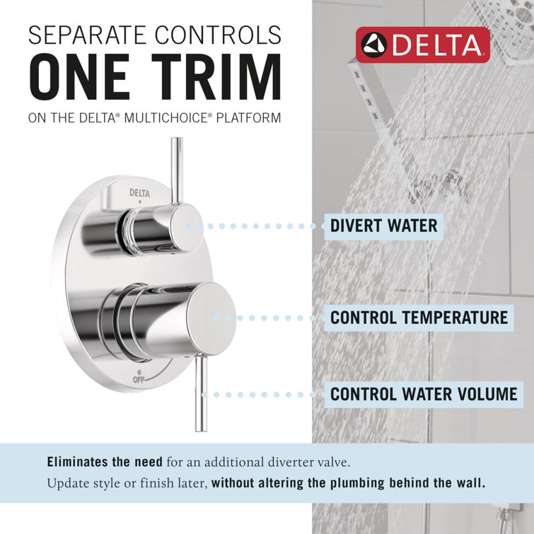Chrome Multi-Head Rain Shower System with Handheld Spray