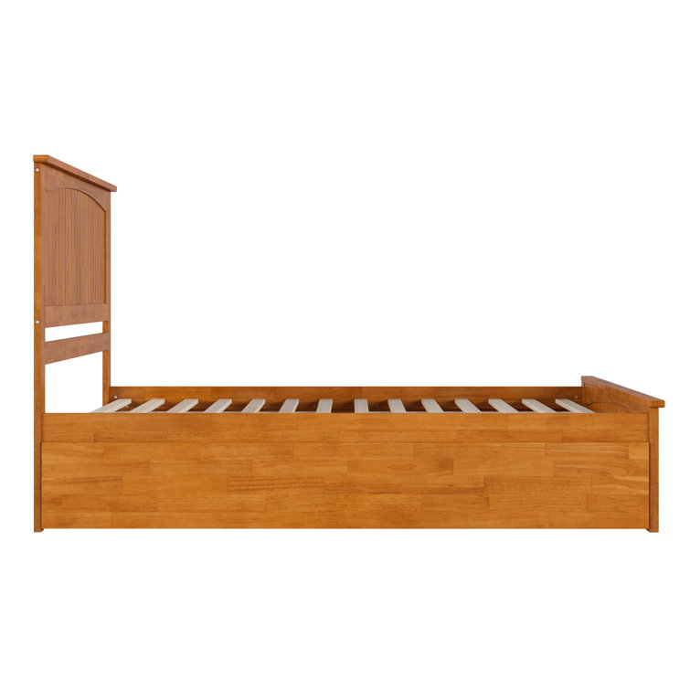Nantucket Light Toffee Queen Wood Platform Bed with Slats
