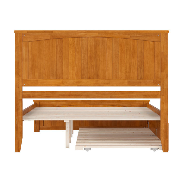 Nantucket Light Toffee Queen Wood Platform Bed with Slats