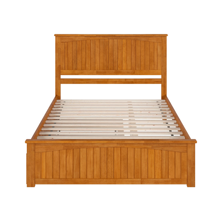Nantucket Light Toffee Queen Wood Platform Bed with Slats