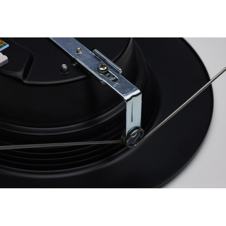 6'' Black Glass LED Retrofit Recessed Lighting Kit