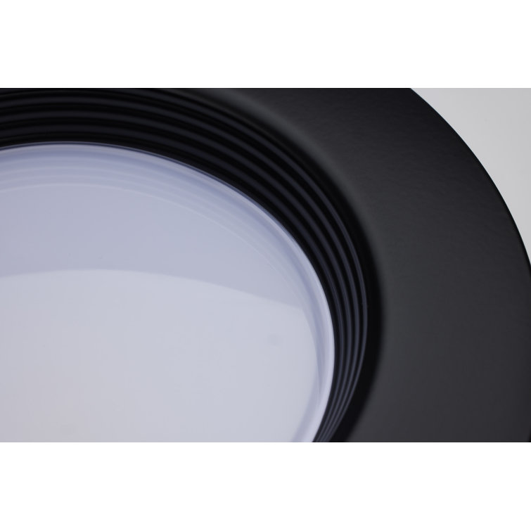6'' Black Glass LED Retrofit Recessed Lighting Kit