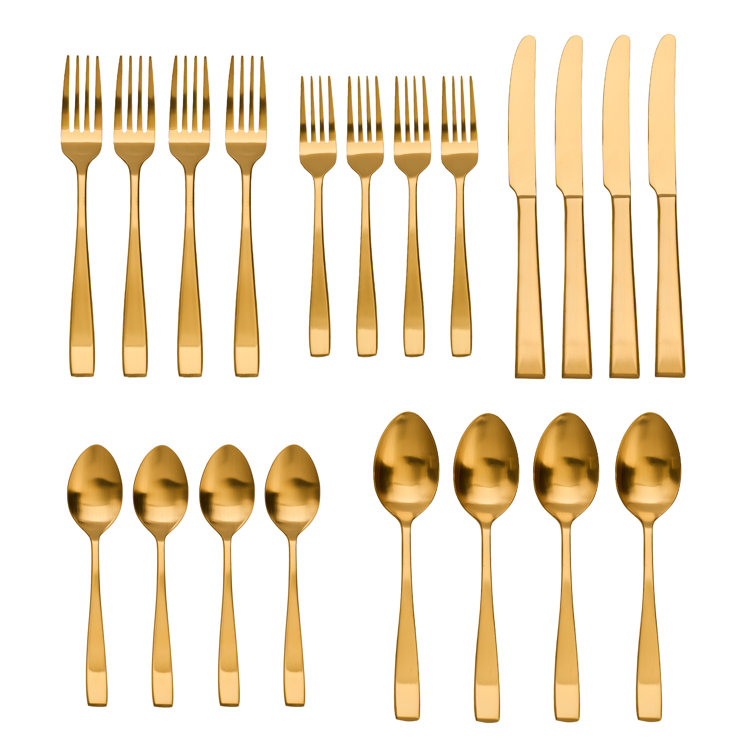 Flagstaff Modern 20-Piece Stainless Steel Flatware Set for 4