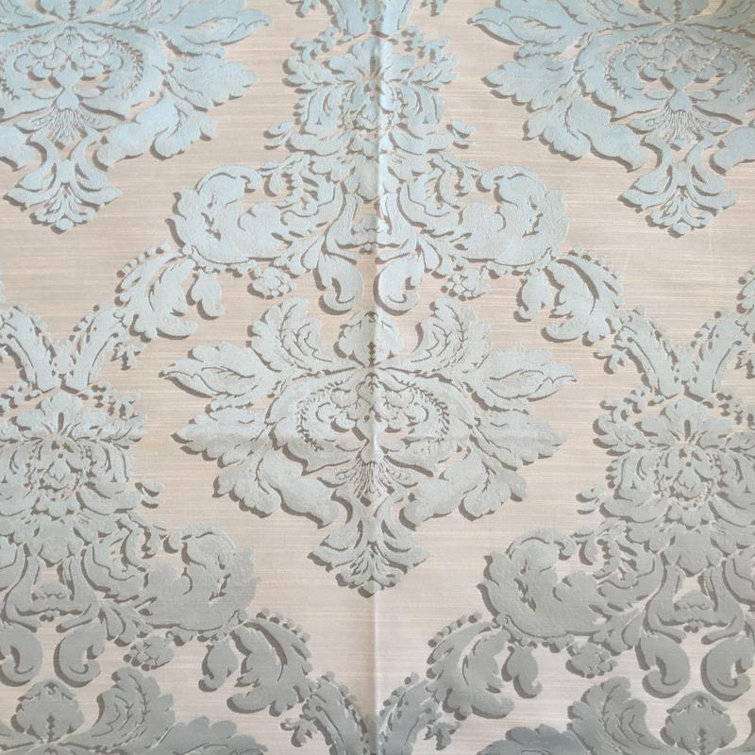 Seaspray Damask Jacquard Fabric by the Yard