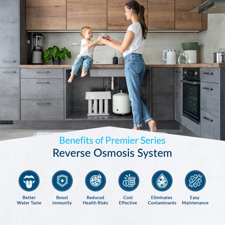 Aquasure 4-Stage Chrome Reverse Osmosis Water Filtration System