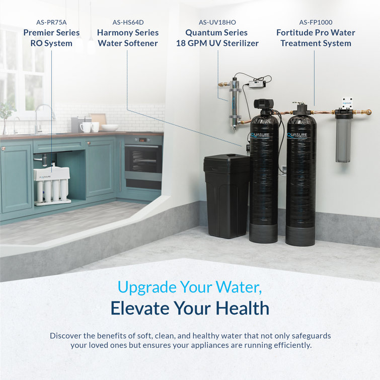 Aquasure 4-Stage Chrome Reverse Osmosis Water Filtration System