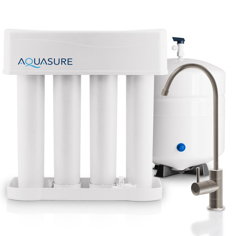 Aquasure Premier 75 GPD Under-Sink Reverse Osmosis System with Brushed Nickel Faucet