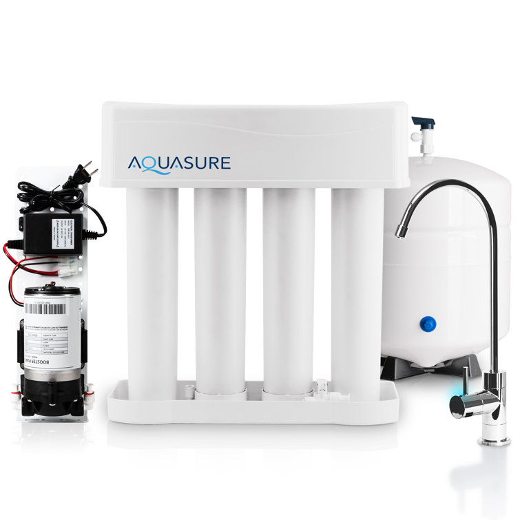 Aquasure 4-Stage Chrome Reverse Osmosis Water Filtration System
