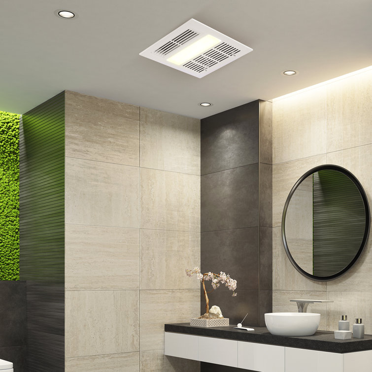 Modern White LED Bathroom Ceiling Exhaust Fan