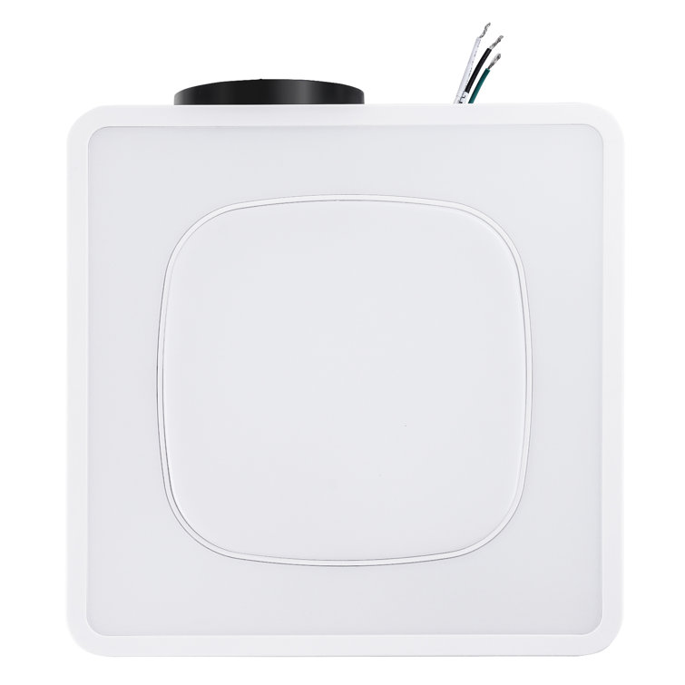 White LED Ceiling Mount Bathroom Exhaust Fan