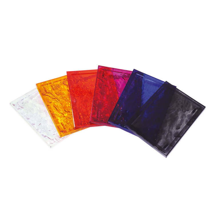Crystal Dune 18'' Wide Semi-Transparent Polycarbonate Tray