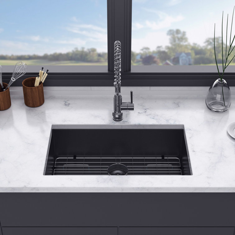 30'' Stainless Steel Single Bowl Undermount Kitchen Sink