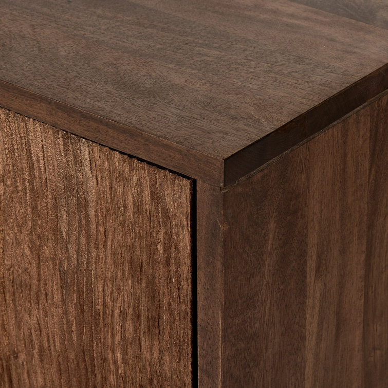 Gilmore Aged Mango Wood Media Console with Storage