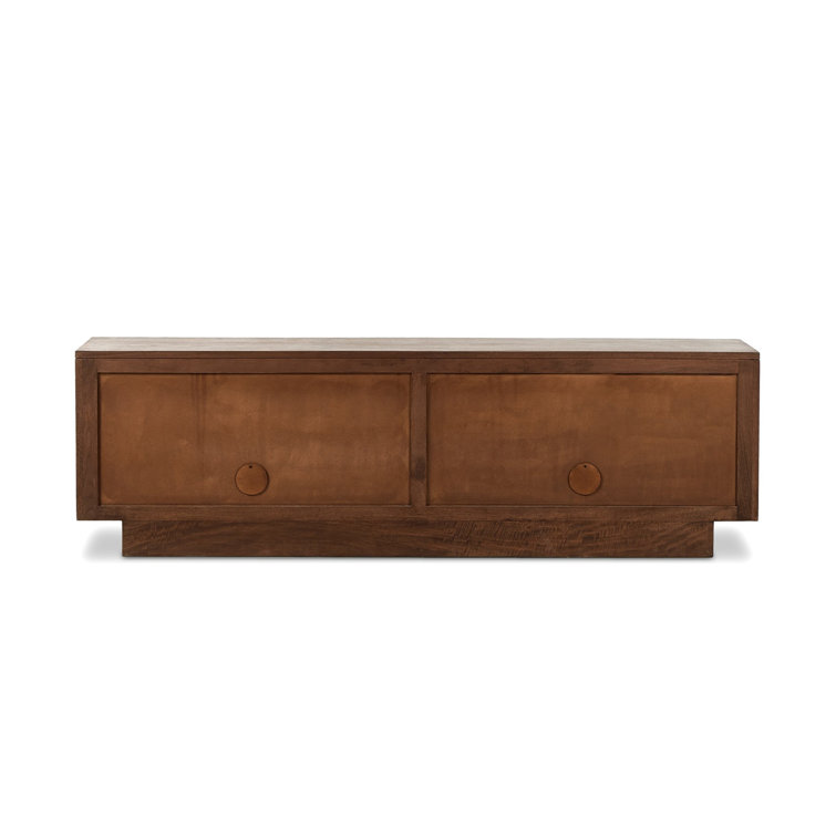 Gilmore Aged Mango Wood Media Console with Storage