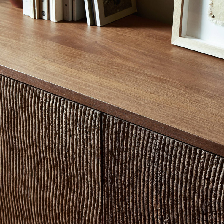 Gilmore Aged Mango Wood Media Console with Storage