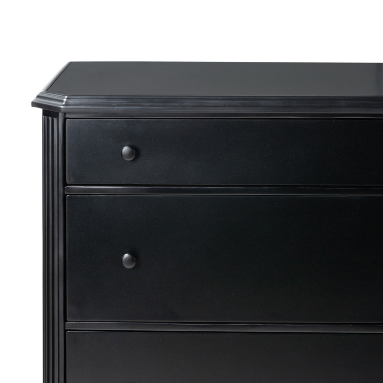 Lendon Black Iron 6-Drawer Dresser with Levelers