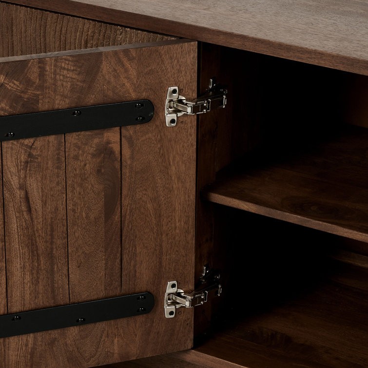 Gilmore Aged Mango Wood Media Console with Storage